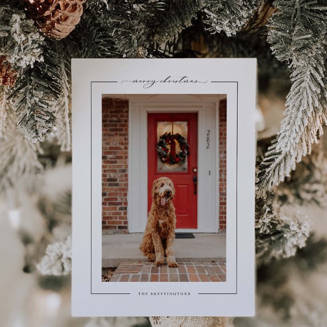 Minimal julstjärna foto julkort (Skapare uppladdad)