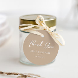 Minimal kalligrafi - enkelt genomprov Bröllop Tack Gåvor Etiketter