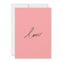 Minimal kärleksskrift — Modern rosa rodnad