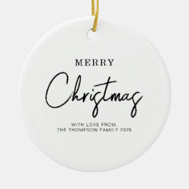 Minimal klassisk Helgdag Julgransprydnad Keramik