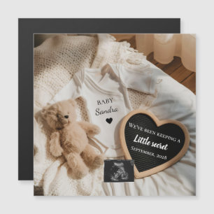 Minimal Knappt Väntar teddy graviditetsannonsering