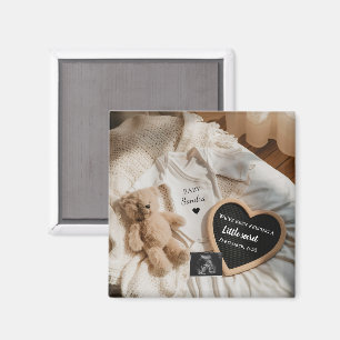 Minimal knappt väntar teddy graviditetsannonsering magnet