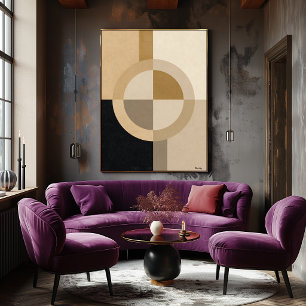 Minimal konstnärlig dekogeometrisk cirkel – Lyxneu Poster