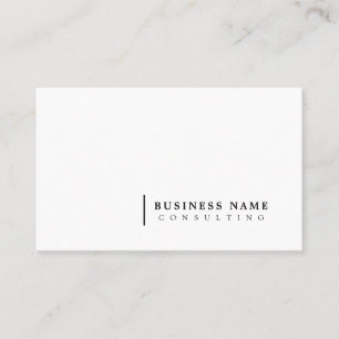 Minimal konsultfirma Modern typografi Visitkort