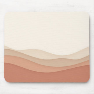 Minimal kräm beige pappersvågor musmattor