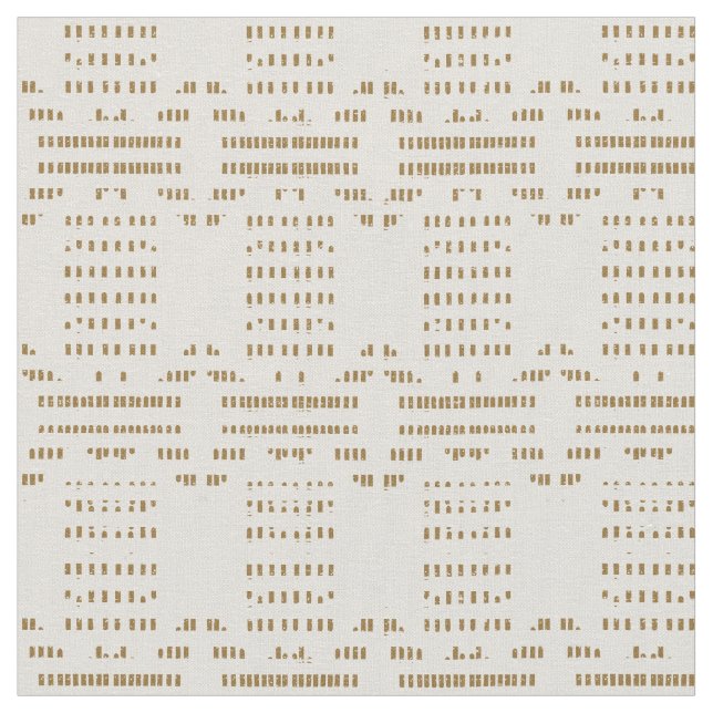 Minimal kustabstrakt mudcloth boho rustik  tyg (Närbild)