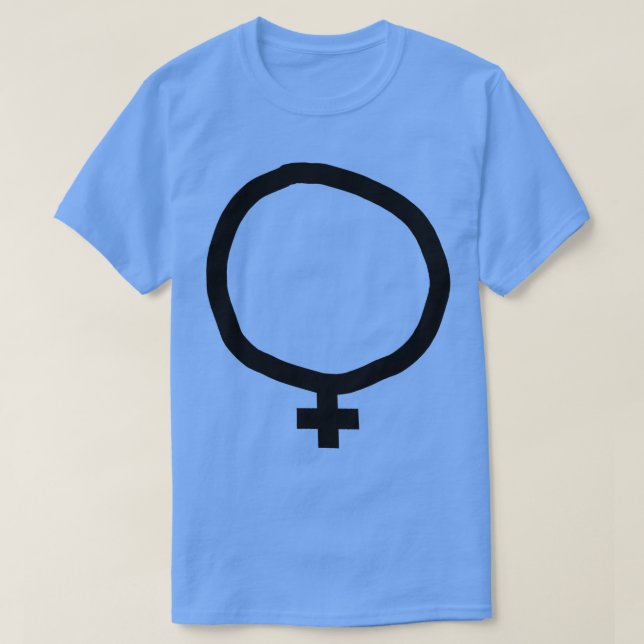 Minimal kvinnlig Gender T Shirt (Design framsida)