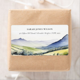 Minimal Land Vår Blommigt i Adress Fraktsedel