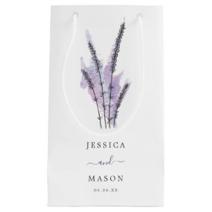 Minimal Lavender Hotel Bröllop Gift-flagga