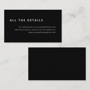 Minimal layout Information om Black och Grått Br Tilläggskort