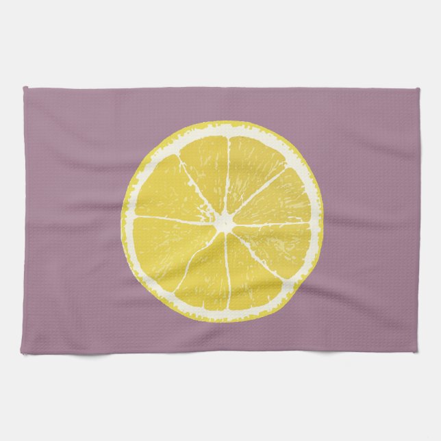 Minimal Lemon Segce Kitchen Towel Kökshandduk (Horisontell)