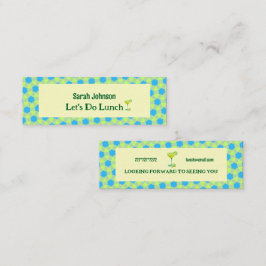 Minimal Lets Do Lunch Mini Visitkort