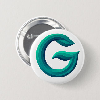 Minimal Letter G Button | Modern Initial Badge  Knapp
