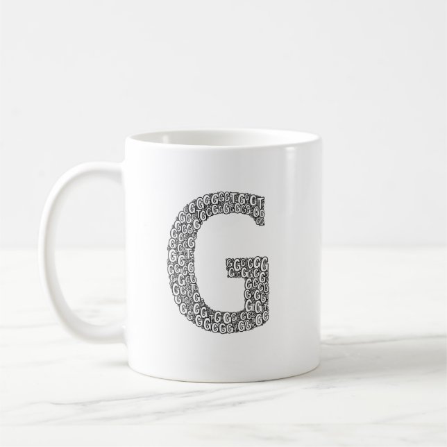 Minimal Letter G Coffee Mug  Kaffemugg (Vänster)