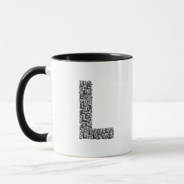Minimal Letter L Coffee Mug Mugg