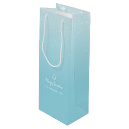 Minimal Light Pastel Blue Snowy jul Party