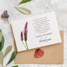 Minimal Lila Flower Funeral Tack