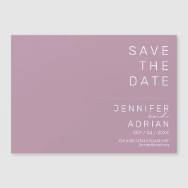 Minimal lila modern horisontell Spara datum