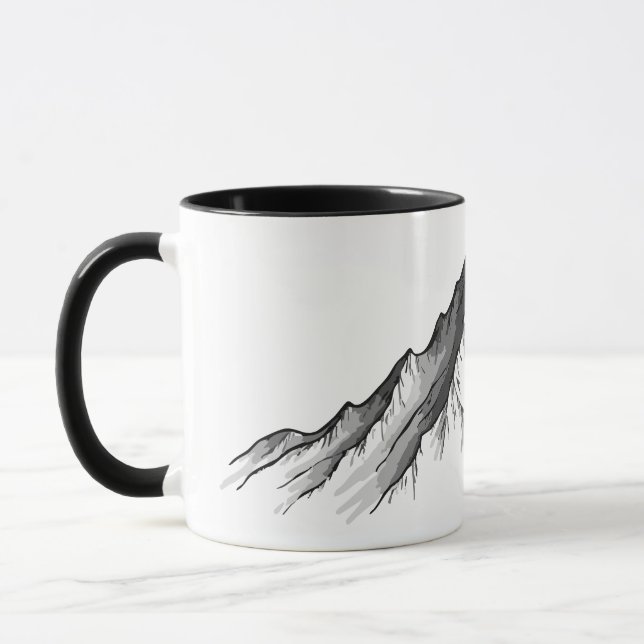 Minimal Line Mountain Mugg (Vänster)