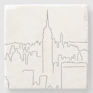 Minimal linje för New York City Stenunderlägg