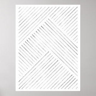 Minimal linjekonst poster