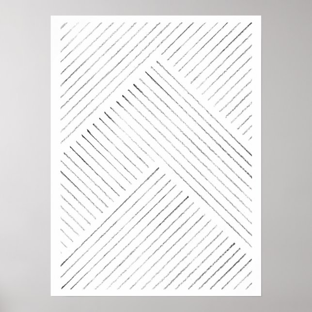 Minimal linjekonst poster (Framsidan)