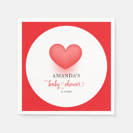 Minimal, liten, gullig babystövel pappersservett