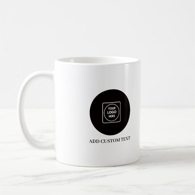 Minimal Logo Business Branding Design mug Kaffemugg (Vänster)