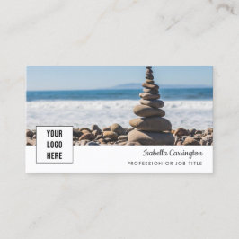 Minimal Logotyp - Affärskort för fotoQR-kod Visitkort