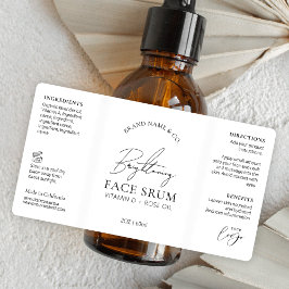 Minimal Logotyp av Chic Serum 2 OZ dropppump Flask Fraktsedel