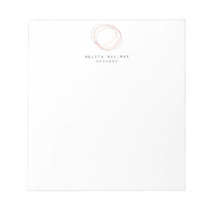 Minimal Logotyp för designern i Ro Guld Anteckningsblock