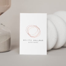 Minimal Logotyp för designern i Ro Guld