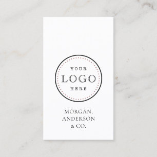 Minimal Logotyp för QR-Lodrät Visitkort