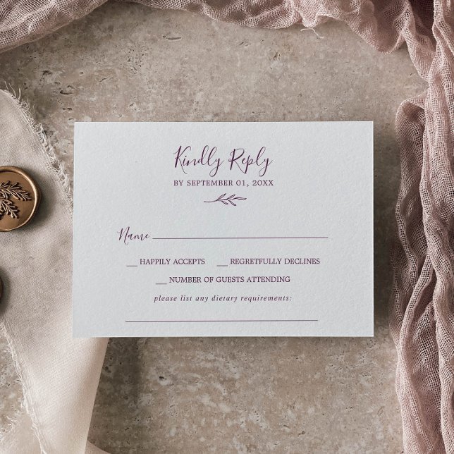 Minimal Löv | Äggplants kostbehov OSA Kort (Skapare uppladdad)