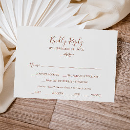 Minimal Löv | Boho Cream Menu Choice OSA kort