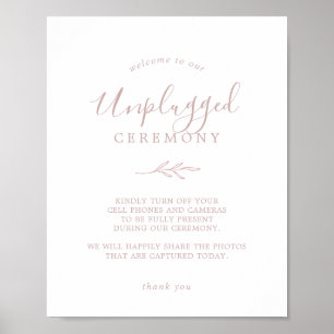 Minimal Löv Ceremonisk signatur från Dusty Ro ut Poster