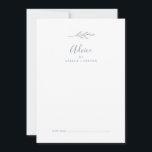 Minimal Löv | Dusty Blue Bröllop Rådkort<br><div class="desc">Detta minsta avrådningskort för dammiga blå bröllop i löv är perfekt för ett elegant bröllop och kan användas under alla omständigheter. Konstruktionen har en enkel grey silhouette i ljusskifferblått med klassiskt minimalistiskt stil. Dessa rådgivningskort kan användas som ett alternativ till en gästbok för bröllopsmottagning, möhippa, babydusch eller studentfest. Anpassa kortet...</div>
