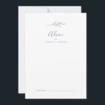 Minimal Löv | Dusty Blue Bröllop Rådkort<br><div class="desc">Detta minsta avrådningskort för dammiga blå bröllop i löv är perfekt för ett elegant bröllop och kan användas under alla omständigheter. Konstruktionen har en enkel grey silhouette i ljusskifferblått med klassiskt minimalistiskt stil. Dessa rådgivningskort kan användas som ett alternativ till en gästbok för bröllopsmottagning, möhippa, babydusch eller studentfest. Anpassa kortet...</div>