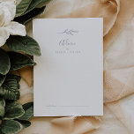 Minimal Löv | Dusty Lila Bröllop Adapter Rådkort<br><div class="desc">Detta minimala rådgivningskort för dammig i lila bröllop är perfekt för en boho bröllop och kan användas för alla händelser. Utformningen har en enkel grey silhouette i lätt laverande lila med klassiskt minimalistiskt stil. Dessa rådgivningskort kan användas som ett alternativ till en gästbok för bröllopsmottagning, möhippa, babydusch eller studentfest. Anpassa...</div>