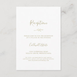 Minimal Löv | Inmatningskort för Guld Tilläggskort