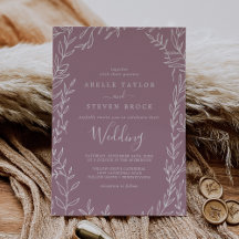 Minimal Löv | Mauve Wedding Investigation