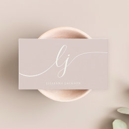 Minimal lyx, Monogram Ro Guld och Elfenbenskustens Visitkort