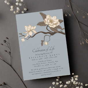 Minimal Magnolia Firande i Life Funeral