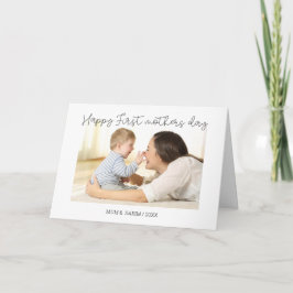 minimal mamma av fotokort för första gången kort