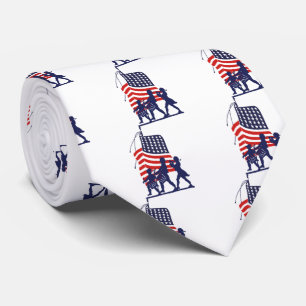 Minimal manar och amerikanska flaggan slips