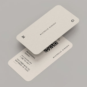 Minimal Marknadsföring Modern Professionell Sand Visitkort