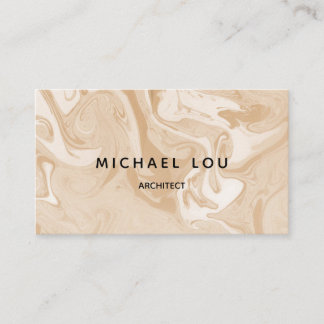 Minimal marmor i Beige Struktur Visitkort