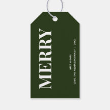 Minimal MERRY | Skoggrön Holiday