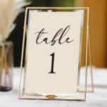 Minimal Minimalist Elegant Classic Wedding Bordsnummer<br><div class="desc">This is a Minimal Minimalist Elegant Classic Wedding Table Number!</div>