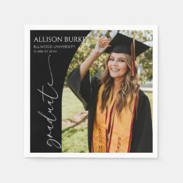 Minimal Minimalist Photo Arch Graduation Pappersservett